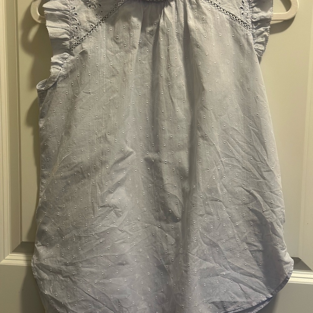 Loft flutter sleeve/arm blouse